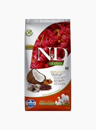 Farmina N&D Quinoa Adult Skin & Coat Aringhe e Curcuma 7 Kg