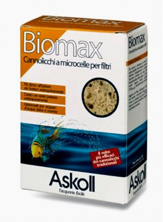 Askoll Biomax cannolicchi a microcelle per filtri 325 gr