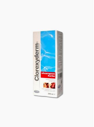 Clorexyderm shampoo forte 200 ml disinfettante alta concentrazione