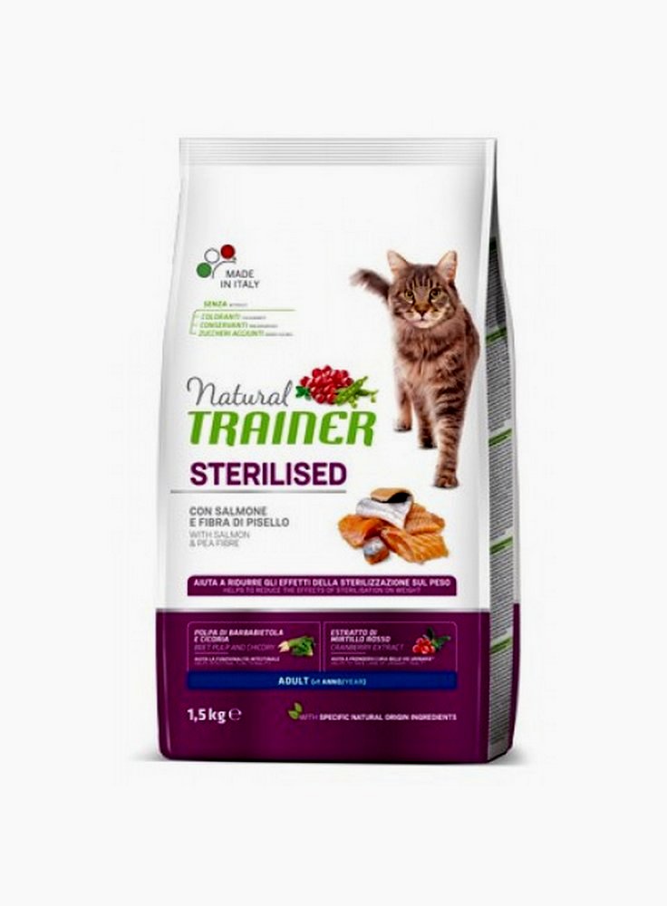 Trainer Natural Cat Adult Sterilised Salmone 10 KG