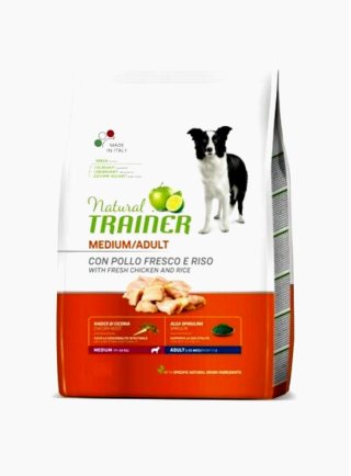 Trainer Natural Dog Adult Medium  Pollo, Riso e Aloe vera  12 KG