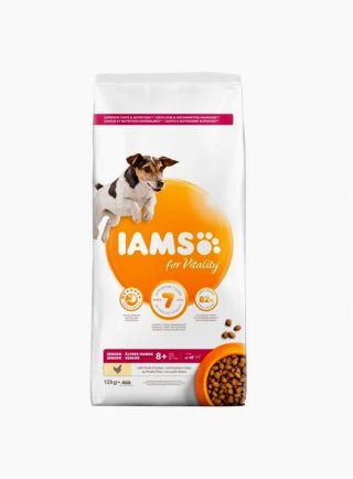 Iams for Vitality Dog Base Senior Small & Medium Breeds Chicken 12 Kg