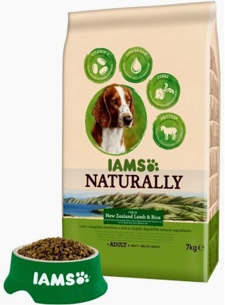 IAMS Naturally Dog Base Adult All Breeds Lamb 7 Kg