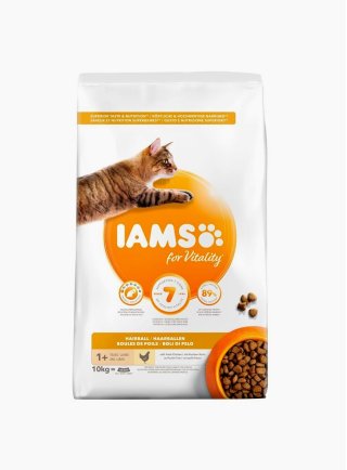 Iams for Vitality Cat Hairball Control Adult All Breeds Chicken 0,8 Kg