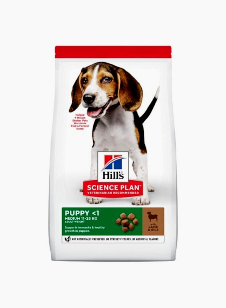 HILL'S Science Plan Canine Puppy Medium Agnello e Riso 12kg + 2kg omaggio