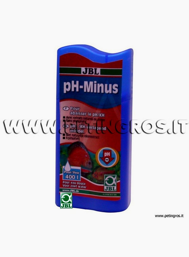 JBL pH-Minus acidificante per abbassare il ph confezione da 100 ml per trattare 400 l