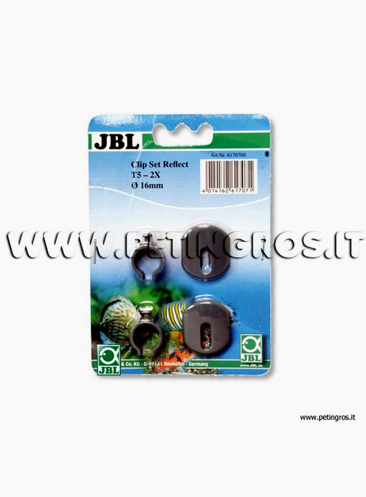 JBL Clips per riflettori con lampade T5 in plastica 2 pezzi