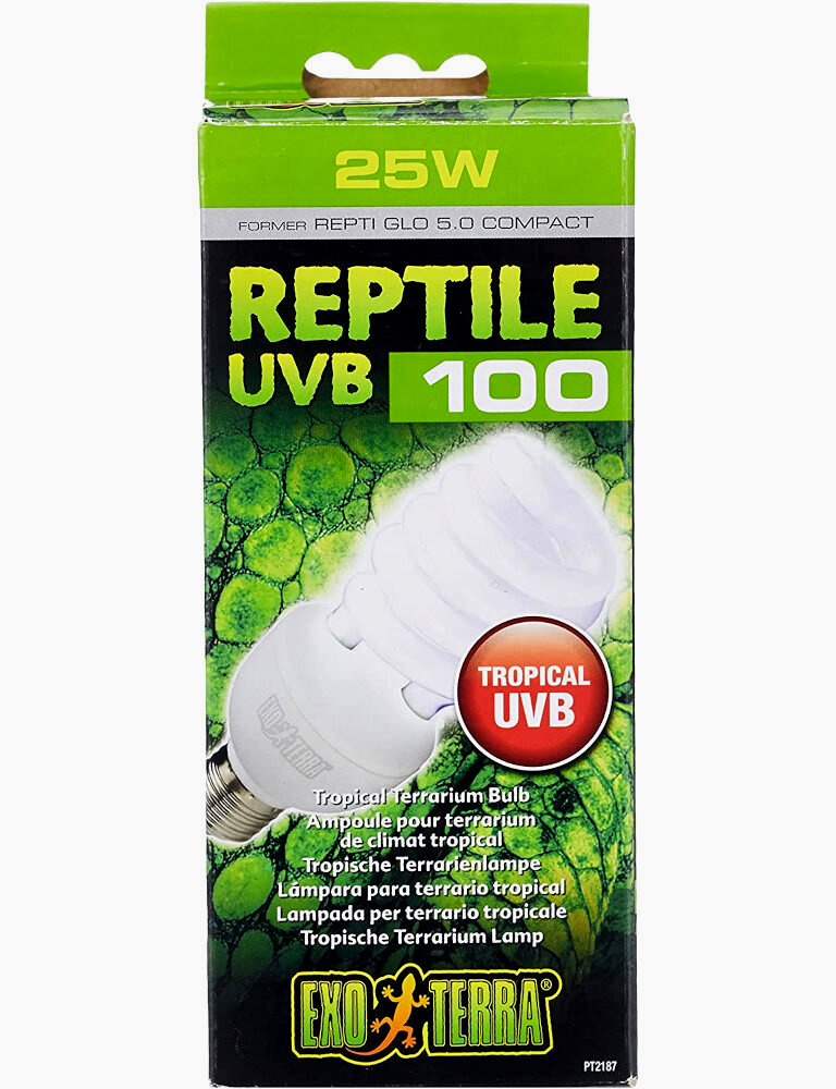 Lampada fluorescente Reptil Glo 100 5.0 compact 25 W