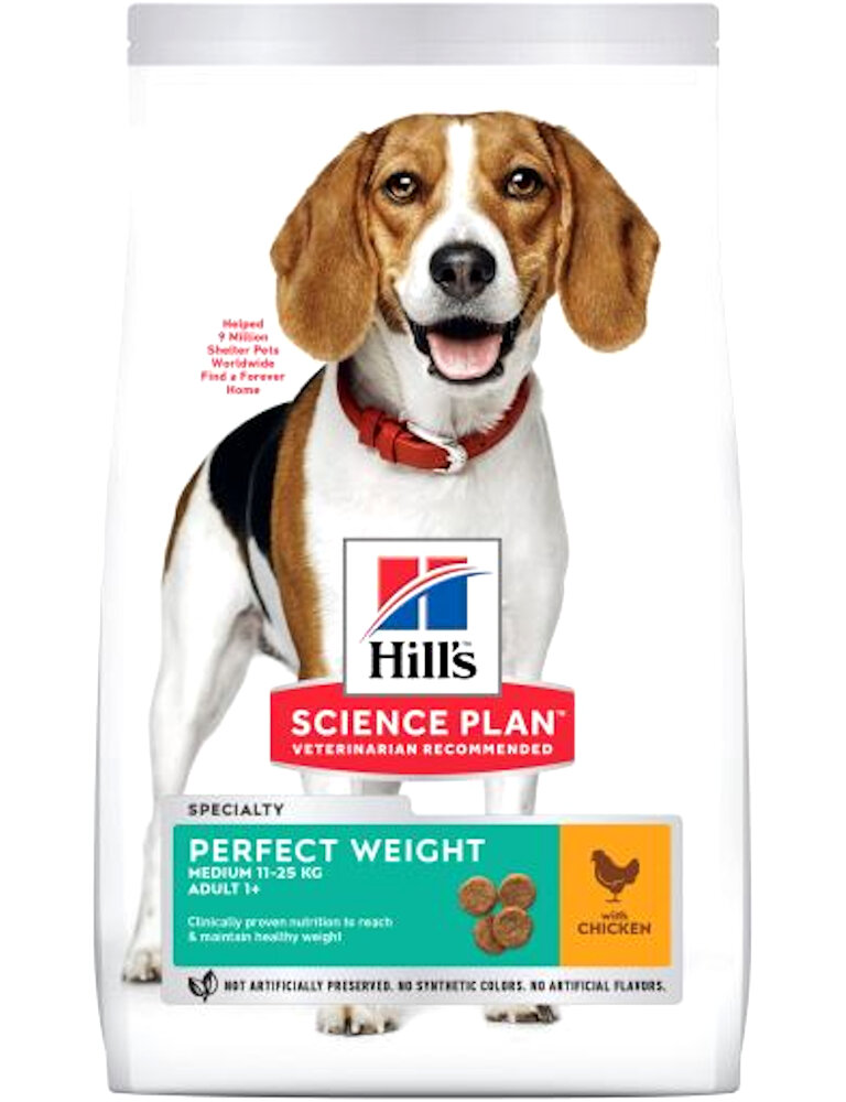 Hill's Science Plan cane adult medium Perfect Weight 12kg