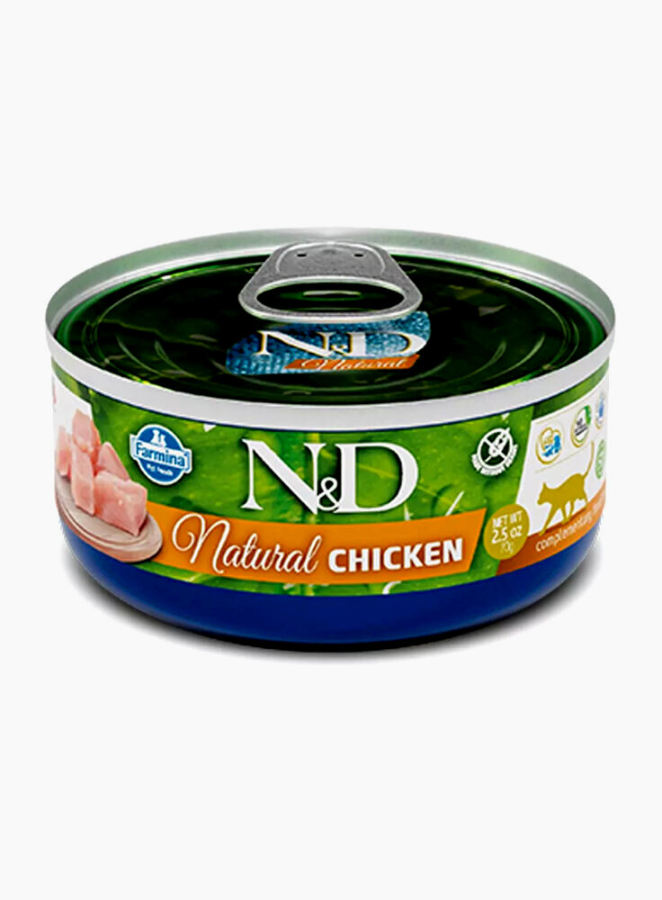 N&D CAT NATURAL POLLO  80 gr -complementary food