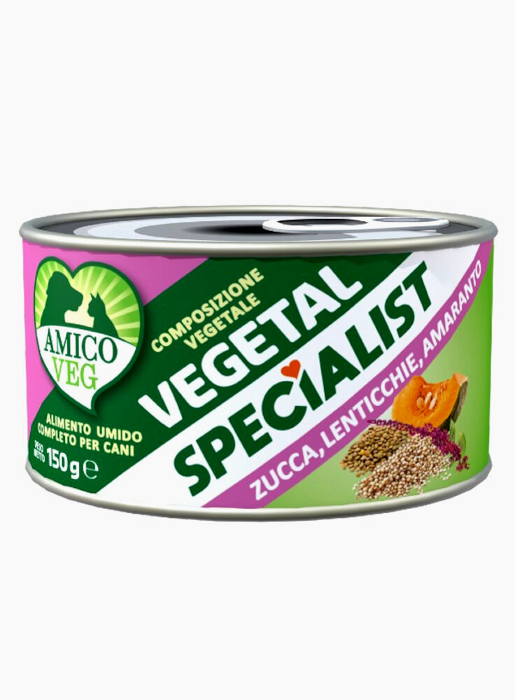 AMICO VEG Vegetal con Zucca, Lenticchie e Amaranto 150g - Linea Specialist