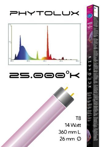Lampada t8 Phytolux 25.000 ° k