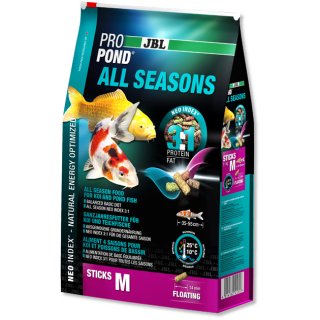 JBL PROPOND All Seasons M sticks mangime in pellets completo per tutti i pesci da laghetto