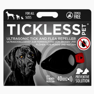 TICKLESS PET - Repellente ad ultrasuoni per animali colore nero
