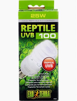 Lampada fluorescente Reptil Glo 100 5.0 compact 25 W