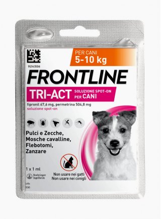 FRONTLINE TRI-ACT SPOT-ON CANI TG.S 5-10KG 1 PIPETTA