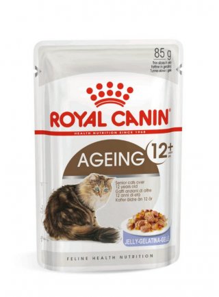 NEW Royal Canin Feline Ageing+12 Jelly 12x85gr