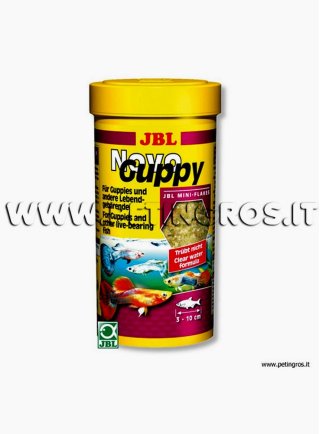 JBL Novo GUPPY mangime in fiocchi per Poecilidi confezione da 100 Ml