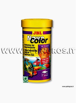 JBL Novo COLOR mangime in scaglie per pesci con livrea colorata confezione da 100 ml/16 g