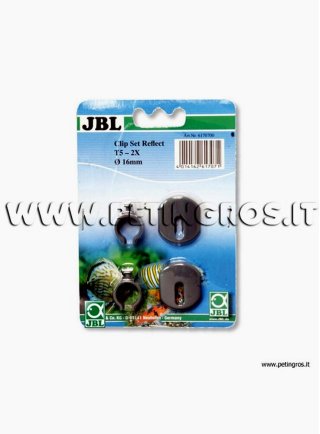 JBL Clips per riflettori con lampade T8 in plastica 2 pezzi