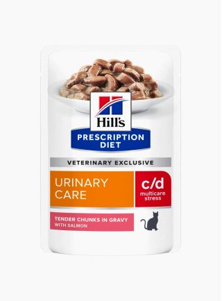 Hill's feline C/D urinary stress 12x85 buste al salmone