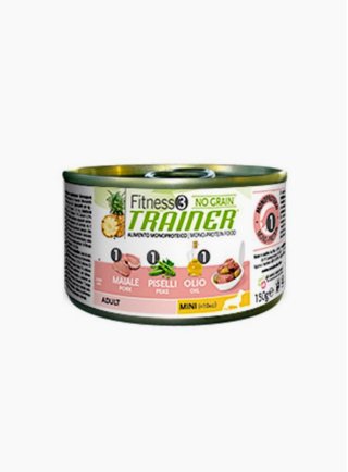 Trainer Fitness3 Dog Adult small e toy Maiale e yucca umido 150 Gr