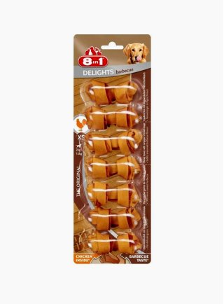 8in1 Snack cane Delights BBQ XS 84 g 7 pezzi