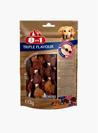8in1 Snack cane Triple flavour extra meat sticks Skewers 6 pezzi 113 g