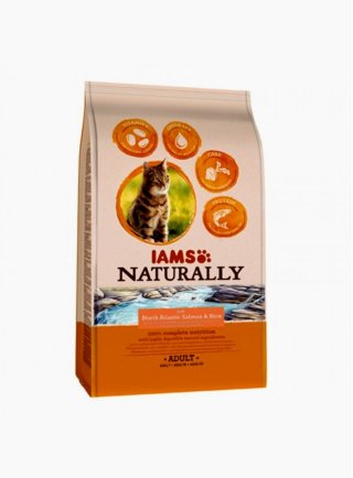 IAMS Naturally Cat Base Adult All Breeds Salmon 0,7 Kg
