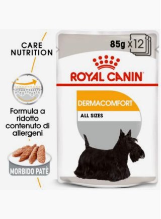 Dermaconfort umido cane Royal Canin 12x85 gr