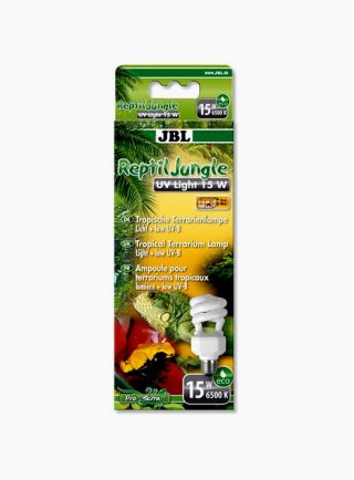 JBL ReptilJungle UV 190 lampada risparmio energetico per rettili foresta pluviale con raggi UV