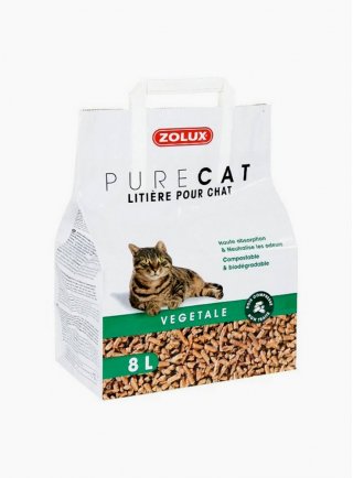 Zolux purecat sabbia biodegradabile per gatti 8 litri