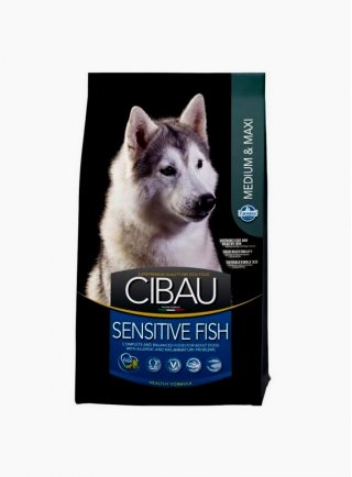 Cibau sensitive fish medium e maxi 12kg