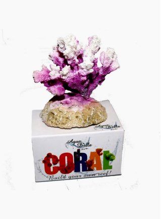 Decorazione per acquari Coral Cauliflora viola