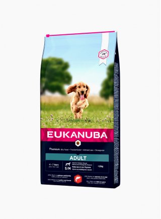 Eukanuba Dog Adult Small&Medium Salmone & Barley 12 kg