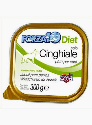 Patè per cane Forza 10 SOLO diet vaschetta cervo tonno cinghiale 300gr