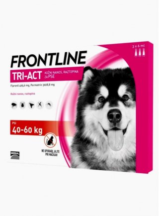 FRONTLINE TRI-ACT SPOT-ON XL 40-60KG 3PIP