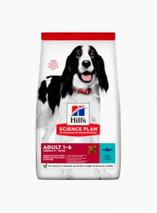 Hill's canine adult tonno e riso 2,5 KG