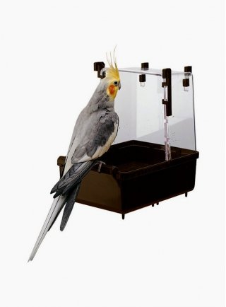 Bagnetto per pappagallini in plastica L101 Ferplast 23,5 x 15,5 x h 24 cm