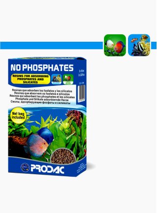Prodac No Phosphates materiale filtrante per fosfati silicati in acquario d’acqua dolce e marina 200 ml