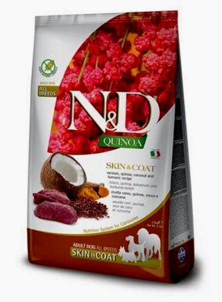 N&D Quinoa Canine  "Skin & Coat" Venison Adult, all breeds kg.2,5