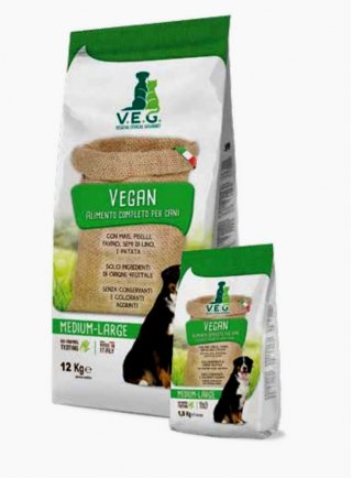 V.E.G. Vegan Medium Large cane 12Kg sacco danneggiato piccolo taglio
