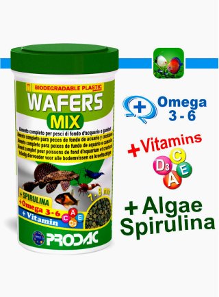 Prodac Wafers Mix mangime per pesci d acquario in pastiglie