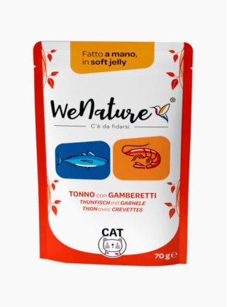 WeNature Tonno con Gamberetti in Soft Jelly 70gr