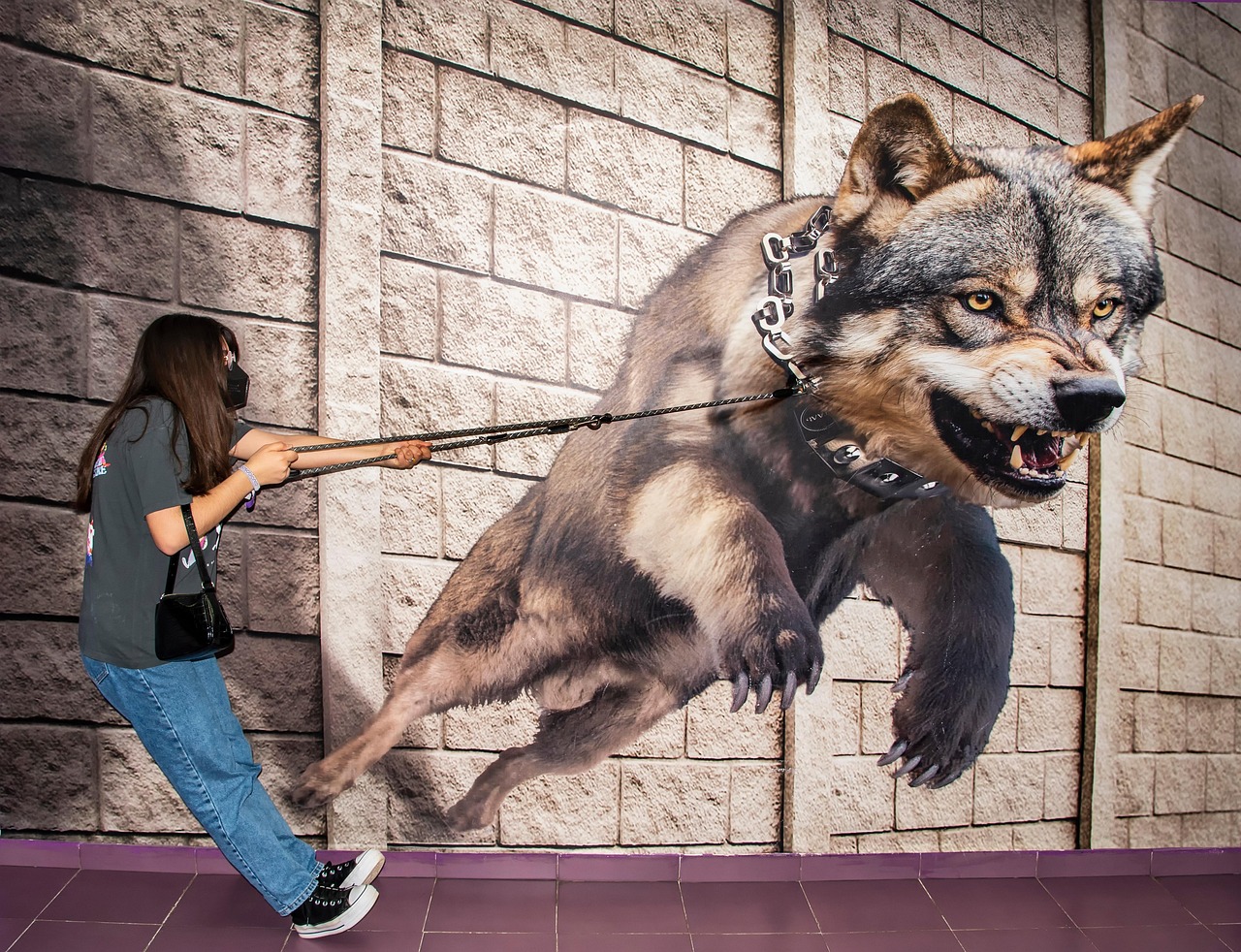 Cane al guinzaglio che tira, evidenziando un errore comune nei padroni durante le passeggiate.