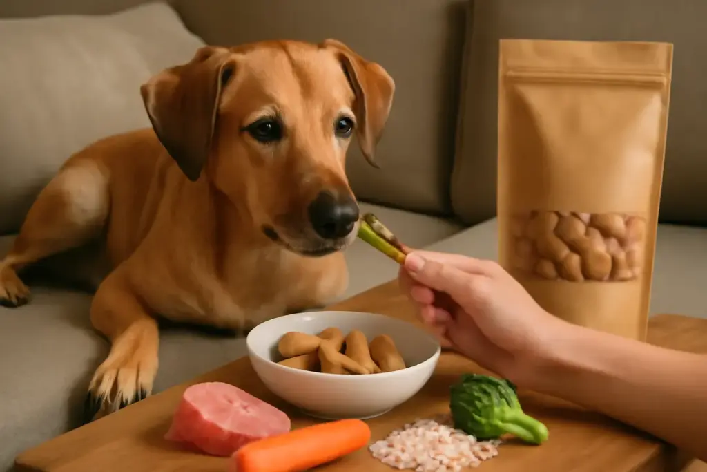 Quali snack scegliere per i cani con sensibilità digestiva? Solo alcuni ingredienti favoriscono il benessere