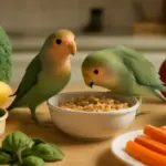 Cosa dare da mangiare ai pappagallini inseparabili? Il piano alimentare più facile da seguire in casa