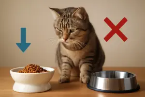 Come scegliere la ciotola ideale per gatti con baffi sensibili? Un errore pratico da evitare ogni giorno