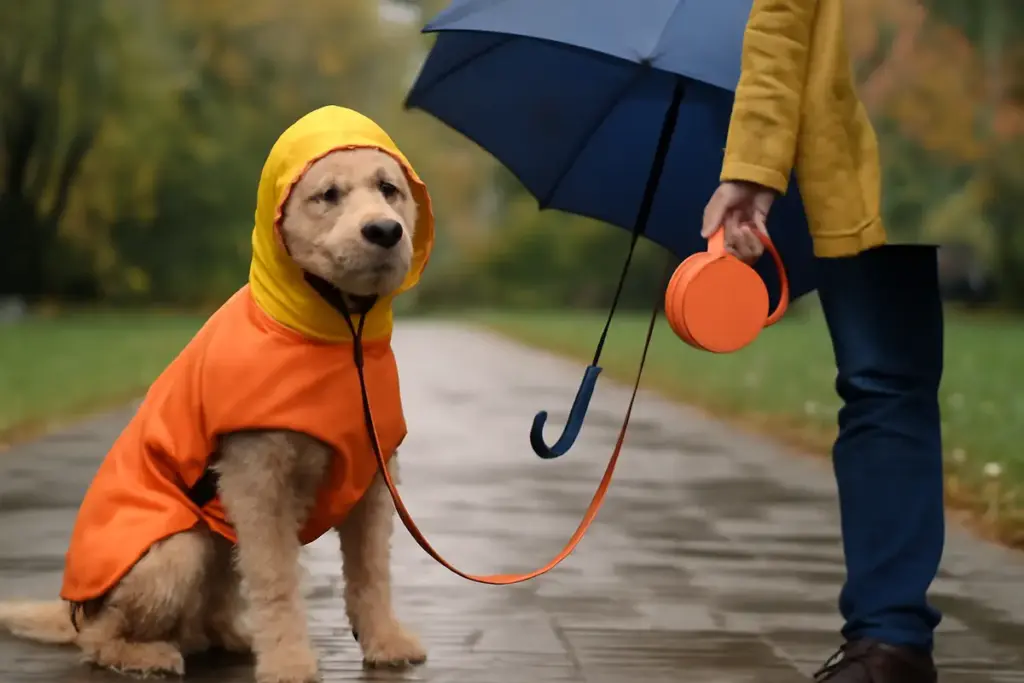 Accessori da passeggio impermeabili per cani: comfort e praticità in ogni stagione